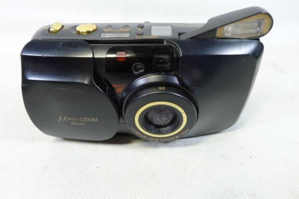 ΠOLYMPUS μ [mju:] ZOOM DELUXE　通電確認済み　パノラマ　コンパクトカメラ　オリンパス　ミュー　ズーム　デラックス