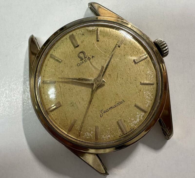 オメガ シーマスター cal.285 2996-1 手巻き メンズ　OMEGA Seamaster vintage watch gold 44-1