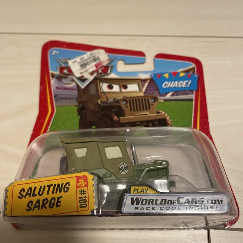 マテル カーズ SALUTING SARGE サージ MATTEL CARS ミニカー キャラクターカー　チェイス