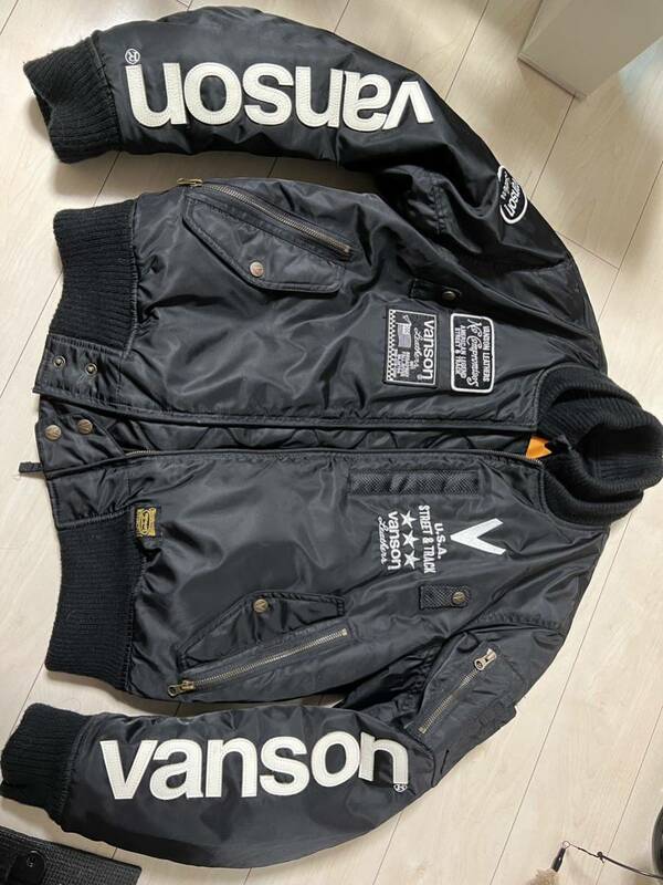VANSON MA-1 ライディングジャケット美品