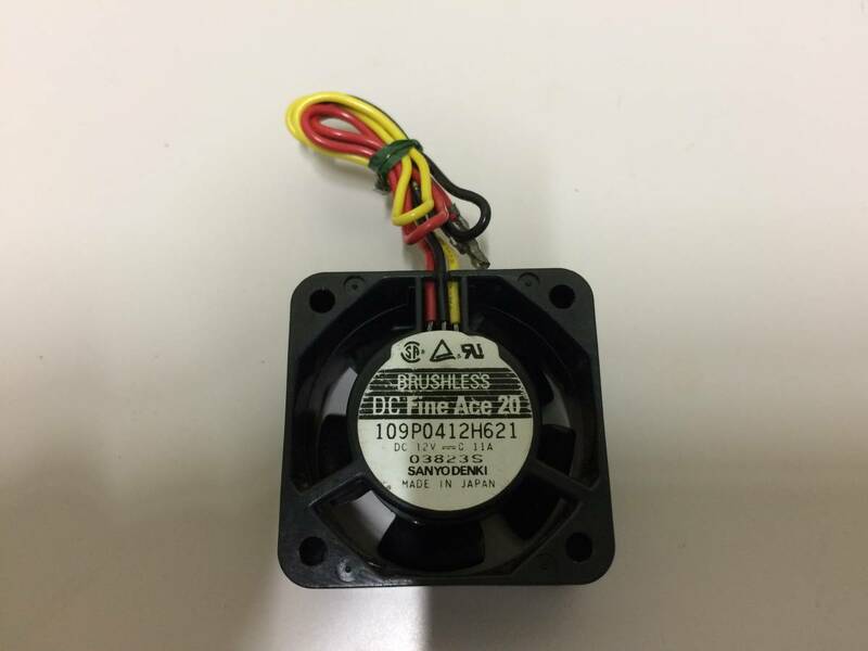 中古品 山洋電気 DC FineAce20 109P0412H621 DC12V 0.11A 4cm 不良あり 現状品