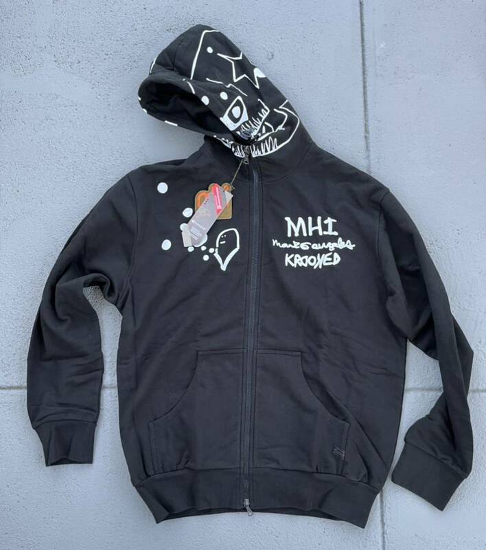 MHI × Mark Gonzales マークゴザンザレス　Zip Hoody 5132 black Maharishi マハリシ　ジップパーカー　ジャケット