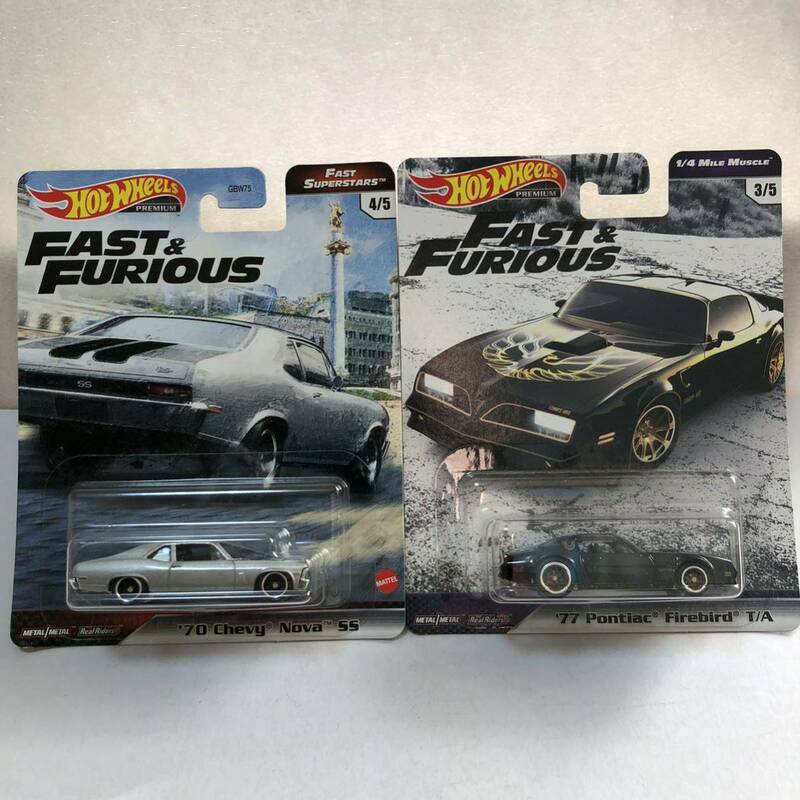 レア絶版希少！ホットウィール ！ワイルドスピード！FAST&FURIOUS！Chevy・Pontiac！２台セット！新品未使用未開封品！