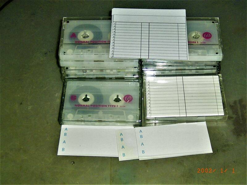 録音カセットテープ　C-60　TYPE 1　ノーブランド　10個　