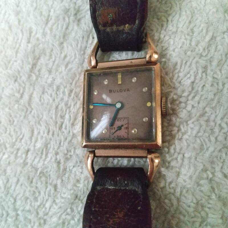 BULOVA 手巻き 1940年代 腕時計 スパイダーラグ