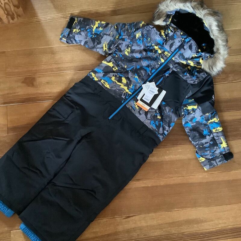 新品 クイックシルバー QUIKSILVER スノーウェア スノボ オールインワン ワンピース つなぎ 110cmキッズスキーウェア スキーウエア