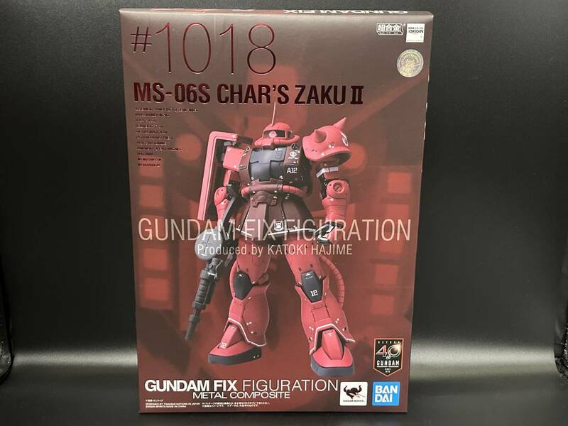 希少!! 新品未開封!! バンダイ メタルコンポジット シャア専用ザクII #1018 GUNDAM FIX FIGURATION METAL COMPOSITE MS-06S CHAR'S ZAKUII