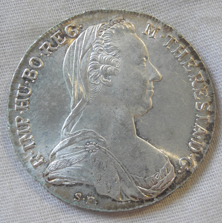 オーストリア ターラー銀貨 タラー マリア・テレジア 1870年 28,1g Maria Theresa 美品 ドイツ