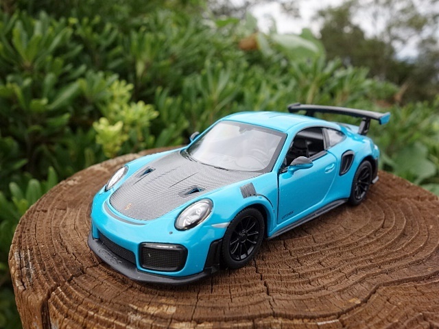 【送料350円】 ポルシェ911 GT2 RS ターコーイズ 1/36 ミニカー ＰＯＲＳＣＨＥ