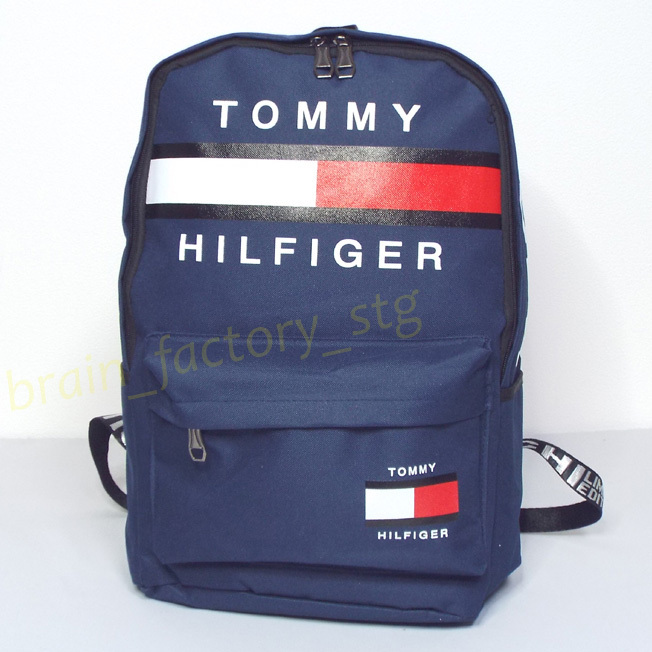 TOMMY HILFIGER（トミー ヒルフィガー）／ビッグロゴ バックパック・リュック・デイパック（美品）／管SVTQ