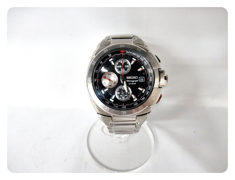 [fns] SEIKO セイコー メンズ クォーツ クロノグラフ アラアーム 7Ｔ62-0FR0 腕時計