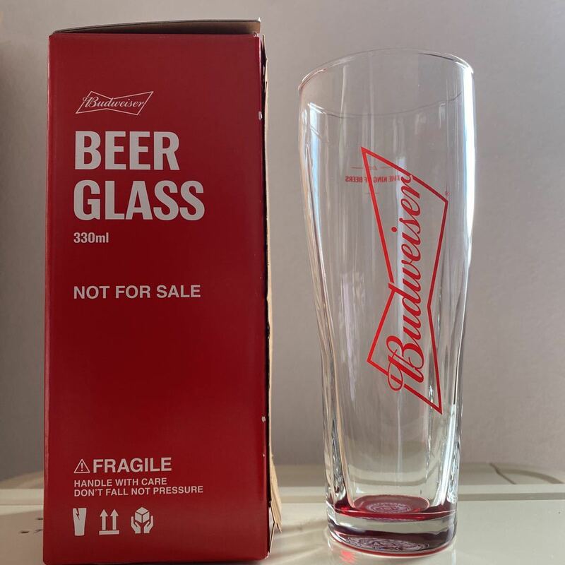 バドワイザー グラス 1個 330ml ガラス製 Budweiser 非売品