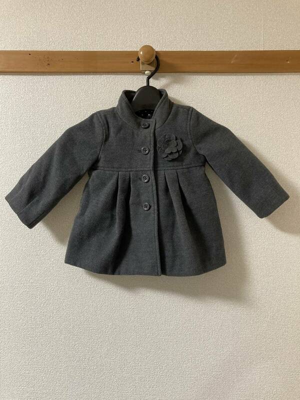 【送料込・即決・匿名】babyGap　90サイズ　コート　グレー