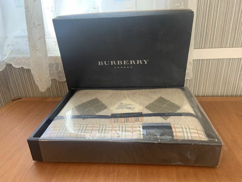 【未使用】BURBERRY バーバリー バスタオル 1枚 60×120 綿100%