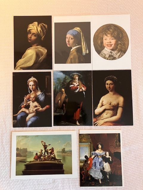 海外美術館　絵画ポストカード8枚まとめて！　フェルメール、フランス・ハルスなど
