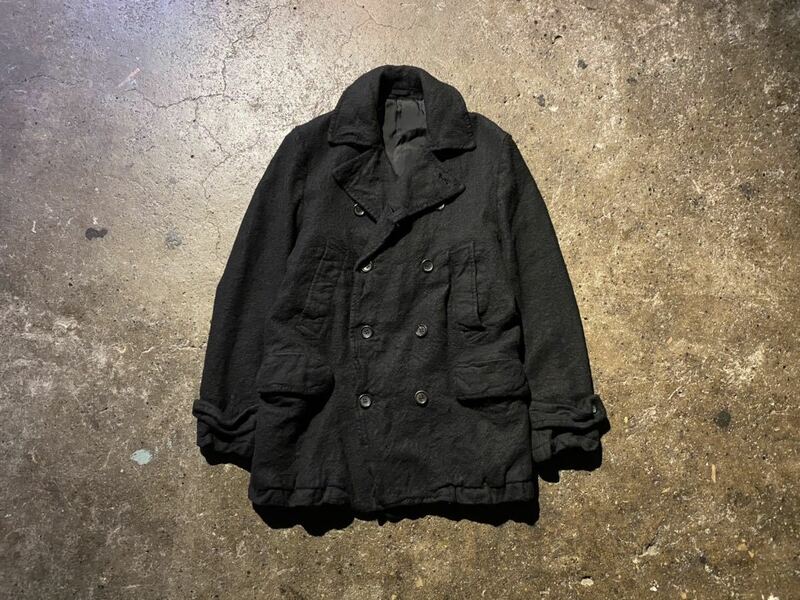 COMME des GARCONS HOMME 07AW ウール縮絨ダブルブレストコート コムデギャルソンオム 2007AW AD2007 HT-C006 SS