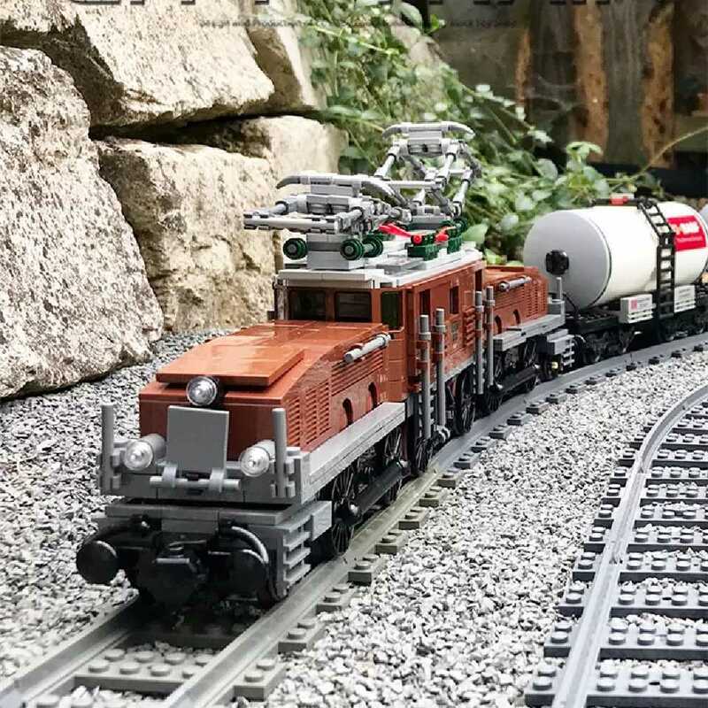 [新作] LEGO互換 テクニック クロコダイル 電気機関車 10277タイプ LED付 1292ピース