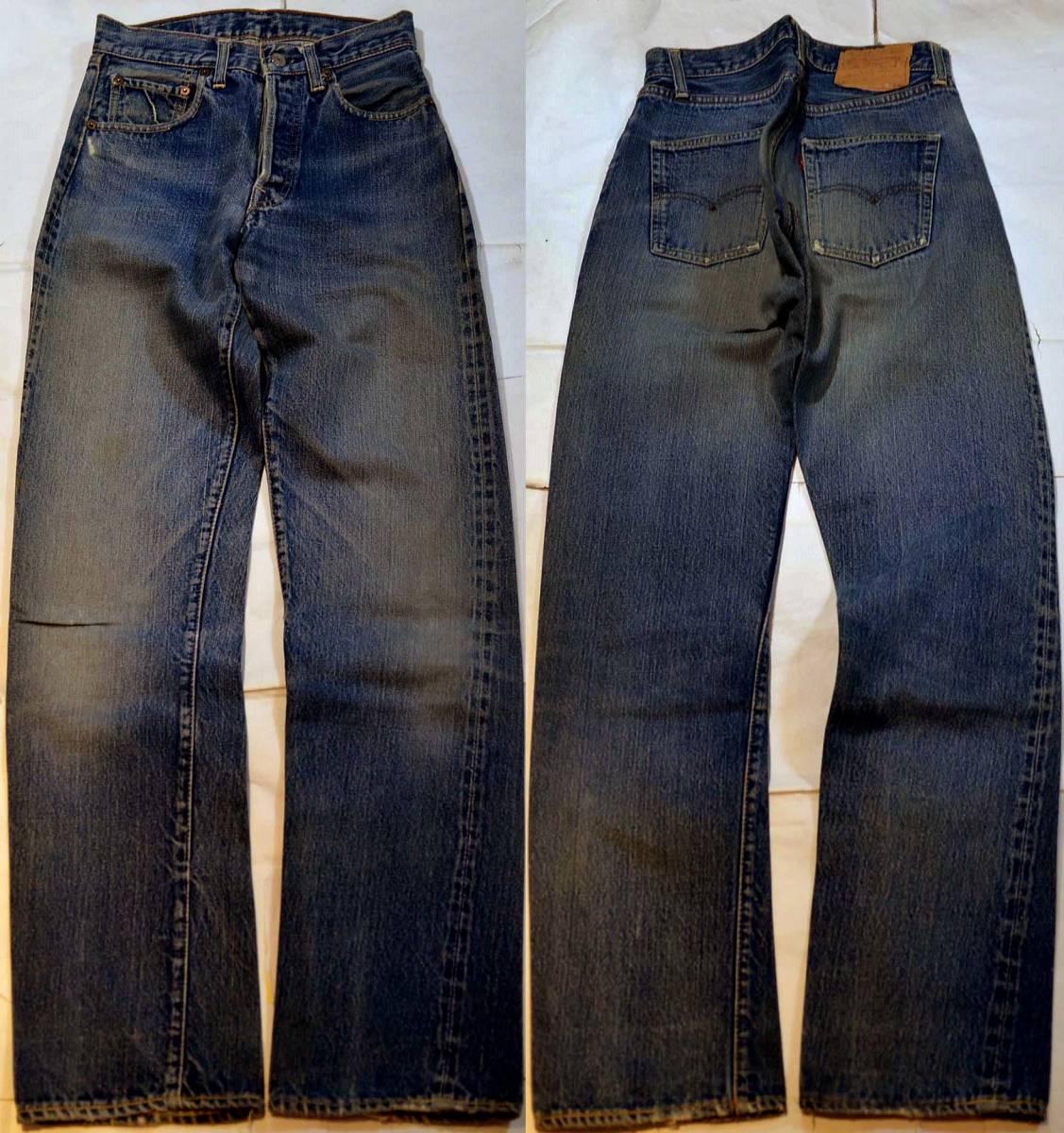 t578/LEVIS501ビッグE Sタイプヴィンテージ 色落ち抜群 程度良 キャタピラ！