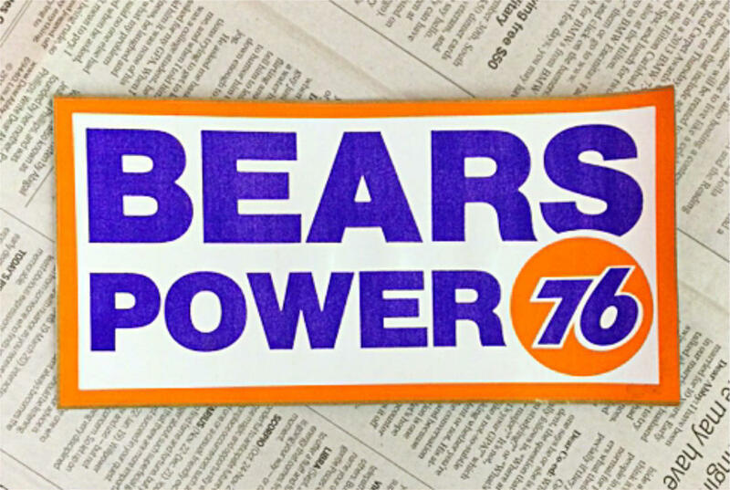 ステッカー　BEARS POWER 76　シカゴ ベアーズ　デカール　ヴィンテージ　デッドストック　アメリカン雑貨　アメ雑