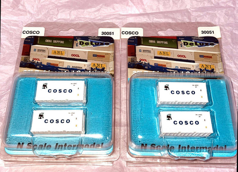 未開封 新品 Deluxe Innovations 30051 Container 20' COSCO Panda x 2pcs 20フィ-ト コンテナ パンダ　● 2パッケージ 