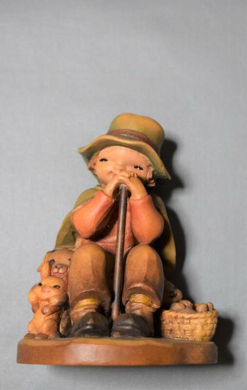ANRI Ferrandiz アンリ ホアン・フェランディス 木製 木彫り 人形 うさぎ いぬ 男の子 置物 オブジェ 飾り