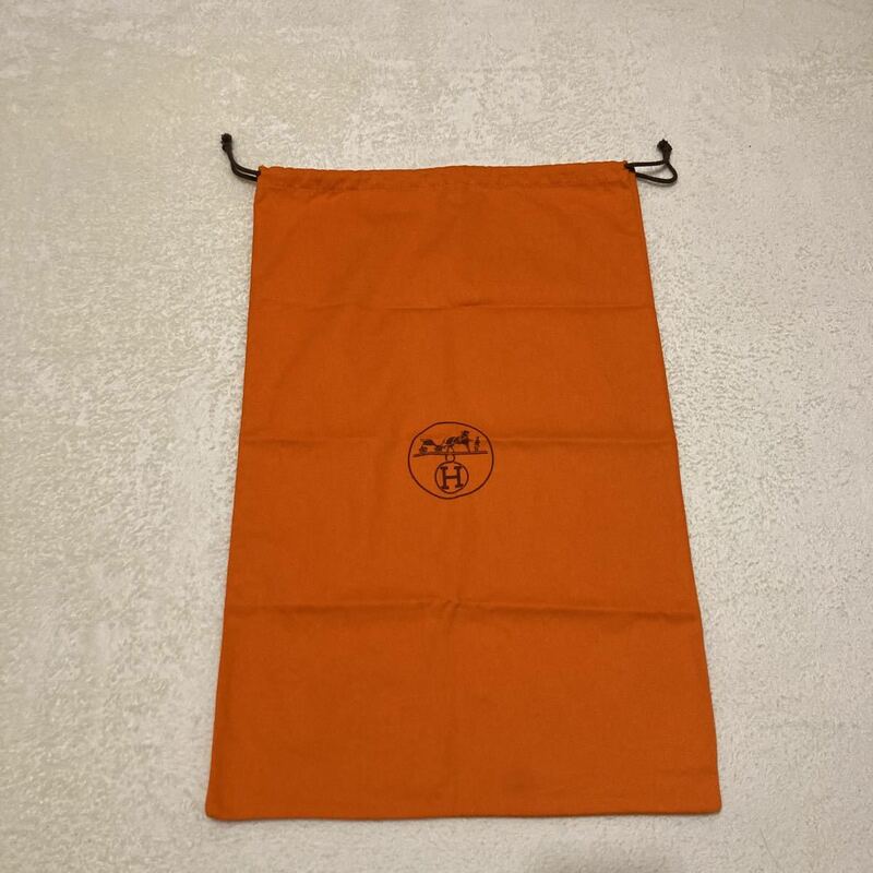 エルメス　保存袋　55×35 オレンジ　布袋　袋　巾着袋　HERMES C 6