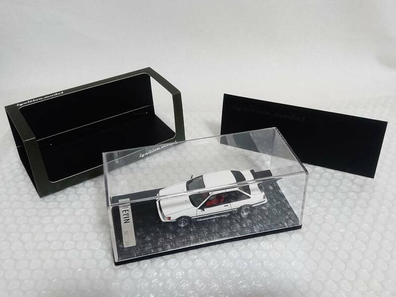 展示品+廃盤品+難あり　TK.company　ignition model　1/43　Toyota　Corolla　Levin　AE86　2Door GT Apex　White/Black　IG0465　レビン