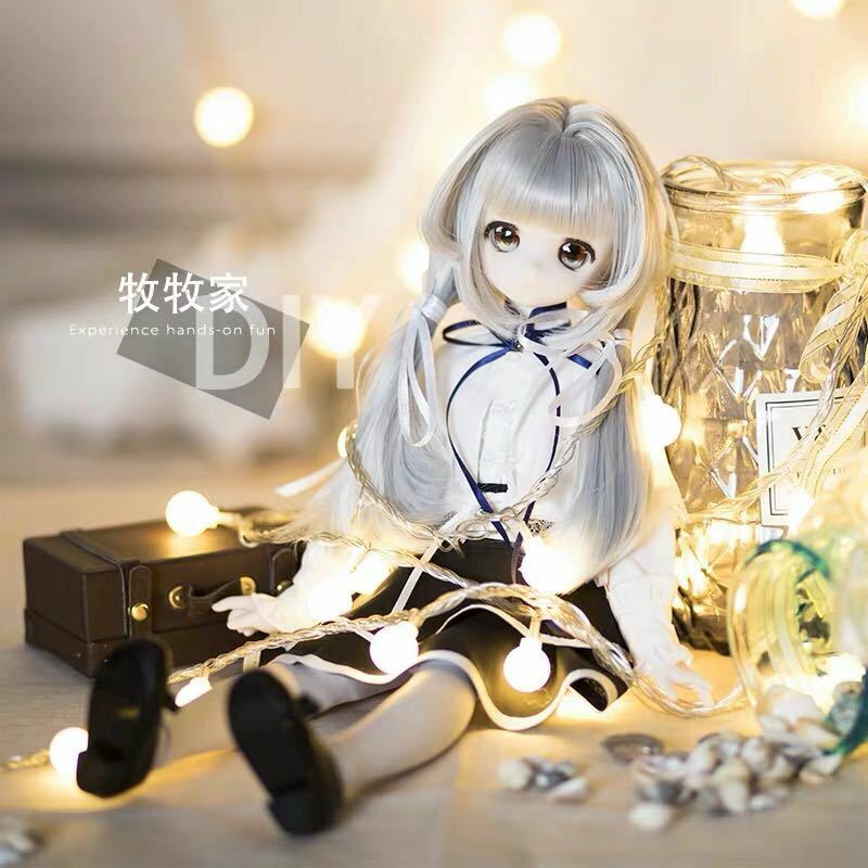 ウィッグ MDD/SDサイズ通用 8-9インチ BJD ドール用 球体関節人形 doll