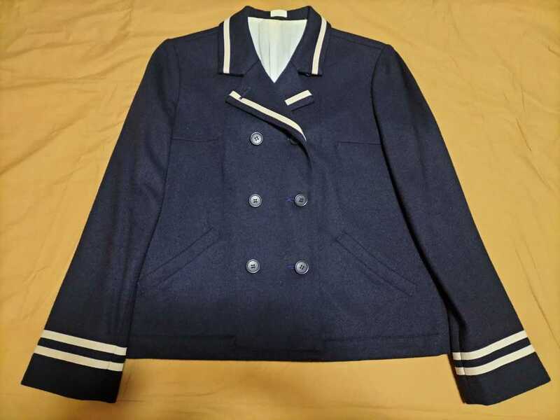 neer child セーラーカラー ジャケット 紺 ウール100％ 日本製 制服風
