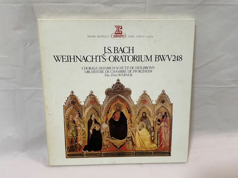 ●B019●LP レコード J.S.BACH WEIHNACHTS-ORATORIUM BWV248 BOバッハ クリスマス・オラトリオ