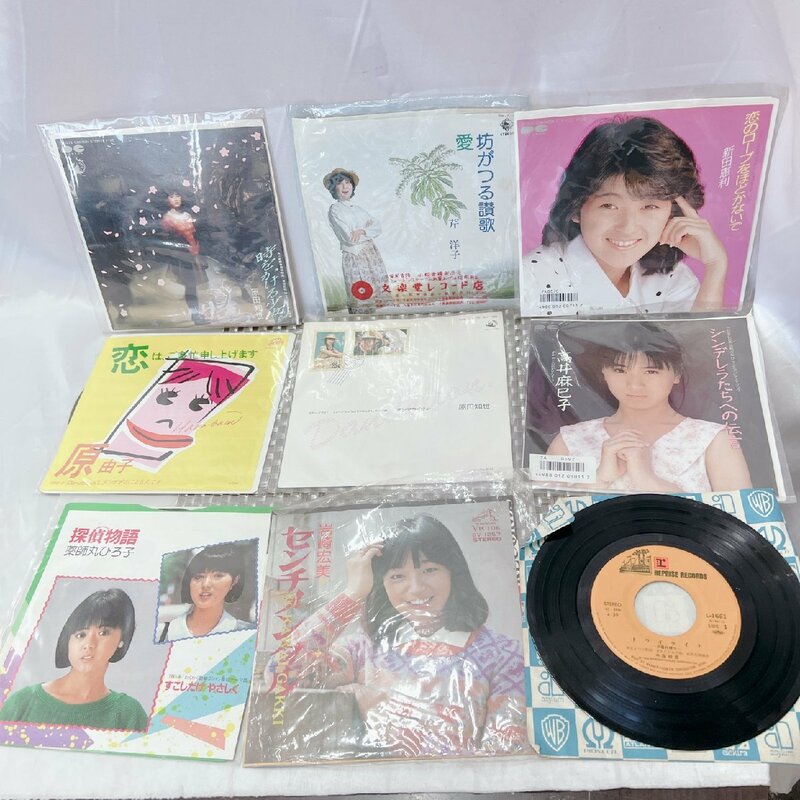 【K/中古保管品/TO】 EPレコード アイドル 8枚まとめて 原田知世 薬師丸ひろ子 新田恵利 IM1202/0001