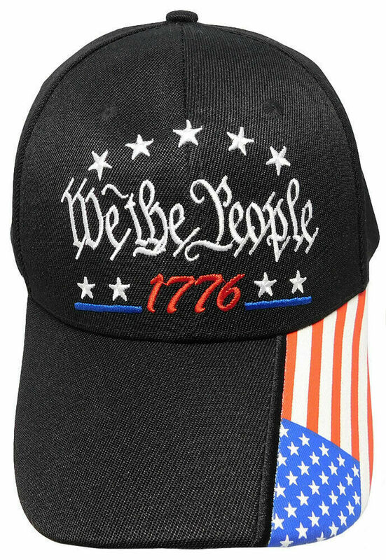 ★送料無料★We The People 1776 Black USA Flag ウィーザピープル ベースボール キャップ 帽子 ブラック