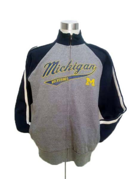 tj1 MミシガンMICHIGAN ウォルバリンズ トラックジャケットNCAA