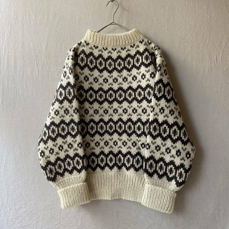 デンマーク製 Vintage ニット セーター / M ウール ノルディック ビンテージ ユーロ K2-11095-2574 sale