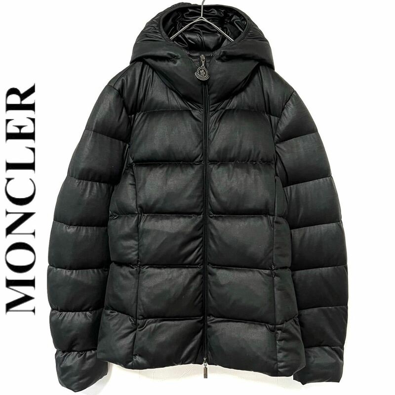 【送料無料】MONCLER モンクレール ダウンジャケット　JERSEY ジャージー　1 S 中綿　フード　レディース　冬物　コート　ジップ　ブラック