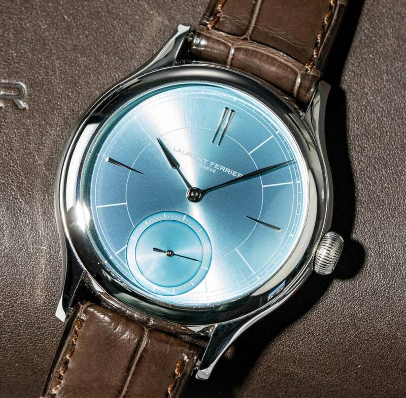 ★LAURENT FERRIER★ローランフェリエ クラシック マイクロローター ブルー SS 最高級腕時計 希少美品！！入手困難！！ 