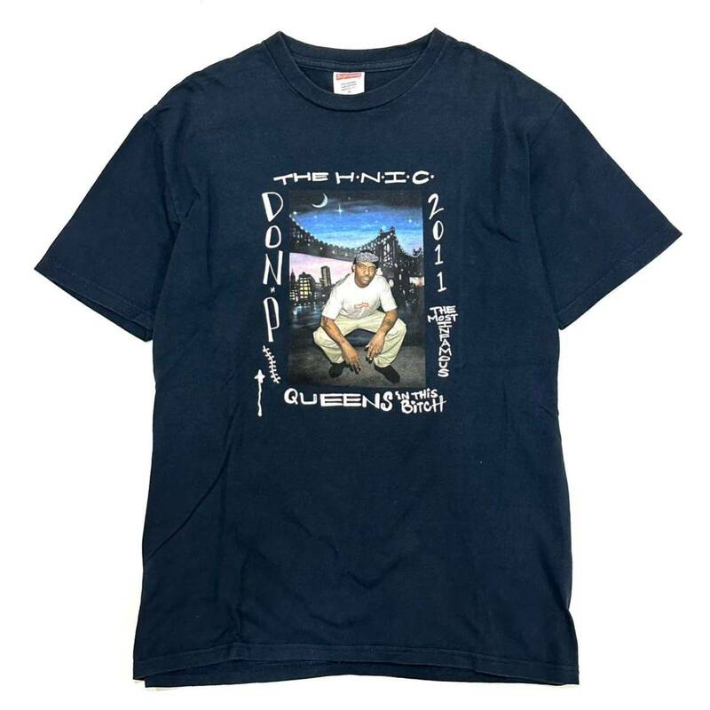 11ss SUPREME シュプリームMobb Deep Prodigy モブディープ プロディジー フォトプリン Tシャツ(M)ネイビー 廃盤品