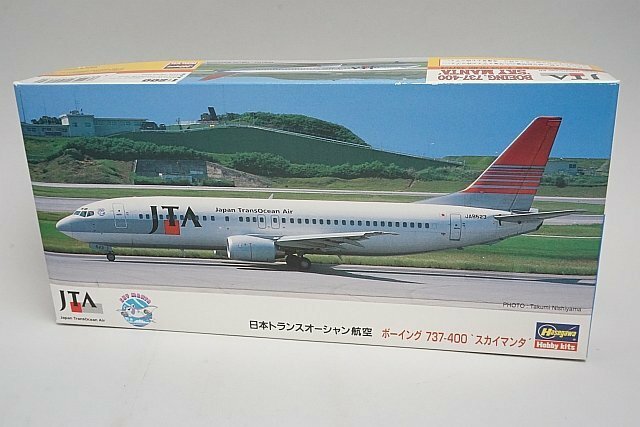 ★ Hasegawa ハセガワ 1/200 JTA 日本トランスオーシャン航空 ボーイング 737-400 'スカイマンタ' プラモデル 10217