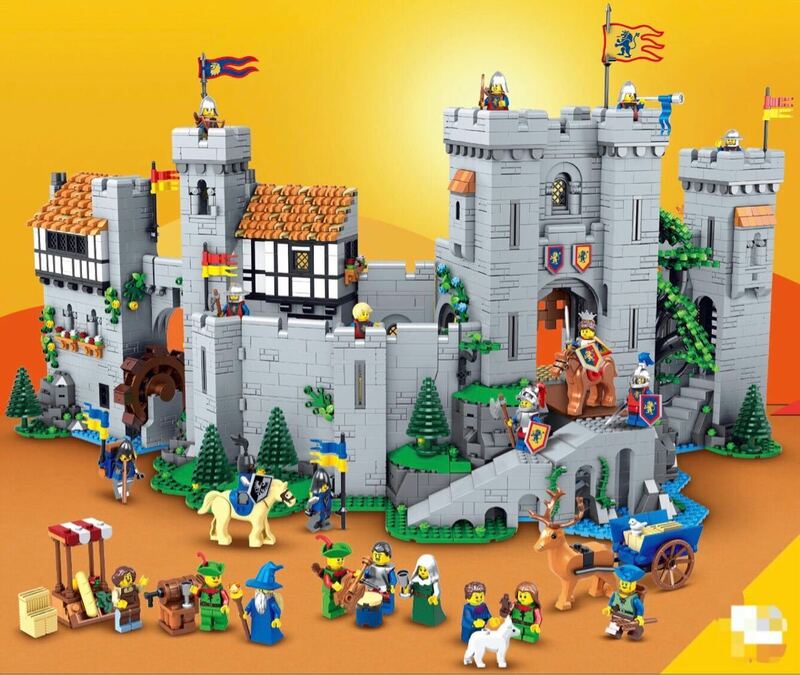 ライオン king 騎士の城 ミニフィグ レゴ 互換 LEGO 互換 テクニック フィギュア 4514pcs