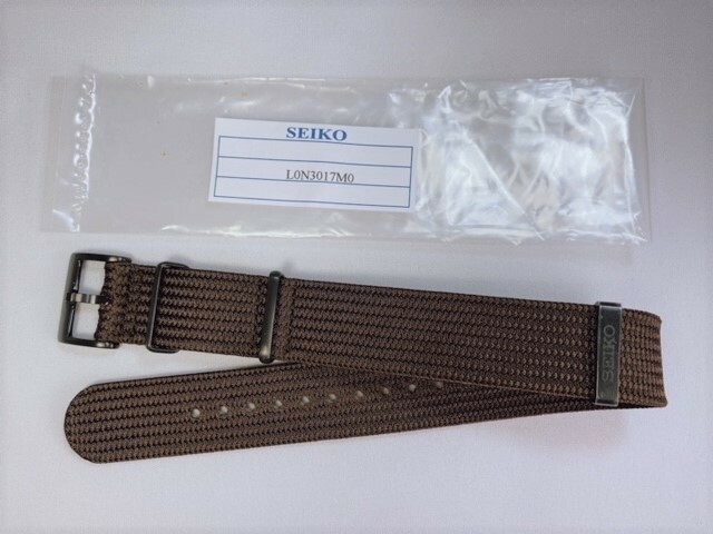 L0N3017M0 SEIKO プロスペックス 20mm ポリエステルバンド ブラウン SBDC153/6R35-01T0他用 ネコポス送料無料