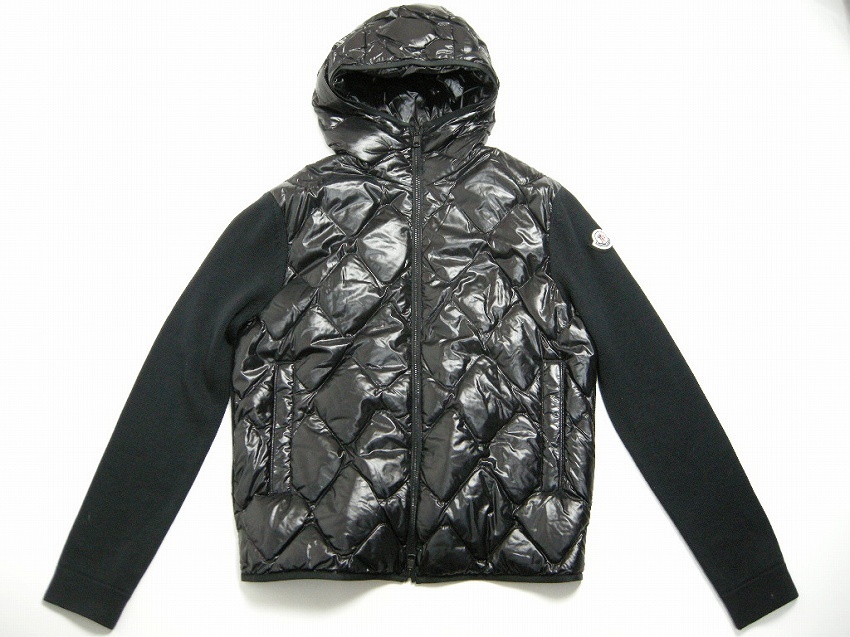 サイズXL■新品 本物/モンクレール/CARDIGAN TRICOT/ニット切替キルティングダウンジャケット/ダウンパーカー/ライトダウン/メンズ/MONCLER