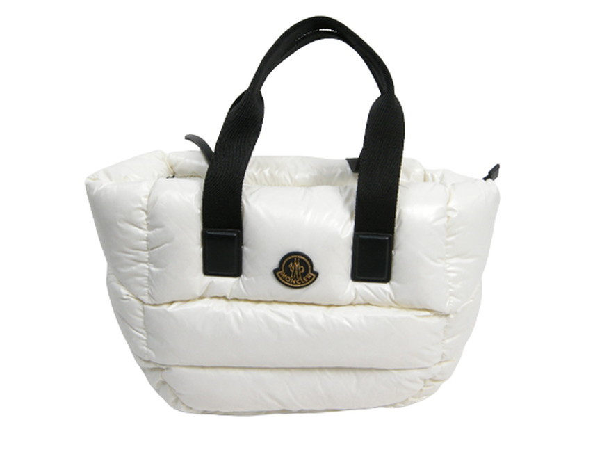 サイズフリー■新品 本物■モンクレール/CARADOC/TOTE BAG/カラドック/ダウン型トートバッグ/2WAY/ハンドバッグ/レディース/MONCLER/白×黒