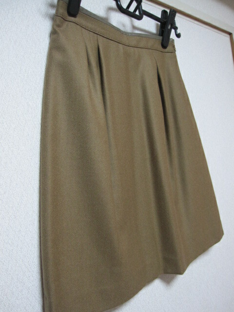 トゥモローランド　ボルジー　ウール素材スカート　サイズ36　茶系