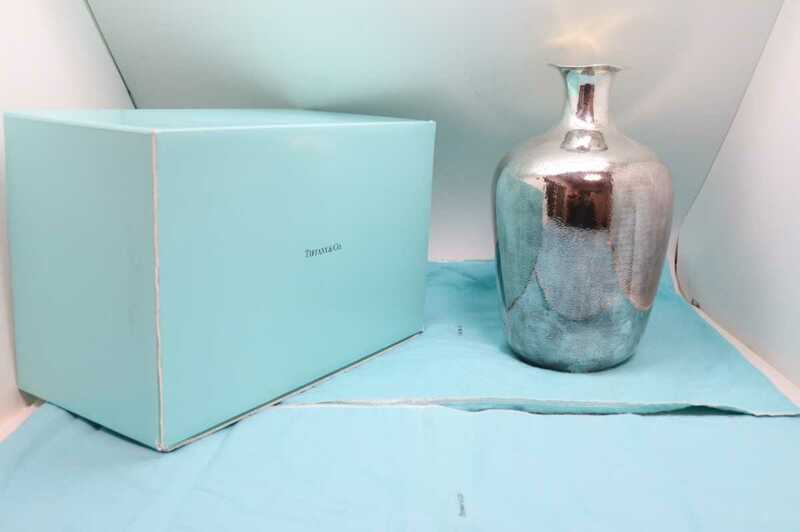 希少　ティファニー　TIFFANY＆Co. シルバー925 SV 花瓶　フラワーベース　2001 1487g