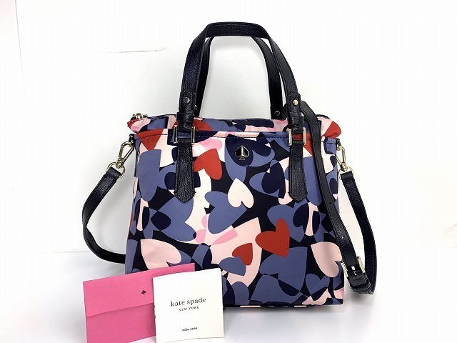 極美品★送料無料★ kate spade ケイトスペード テイラー ハート パーティー 2Way ショルダーバッグ トートバッグ