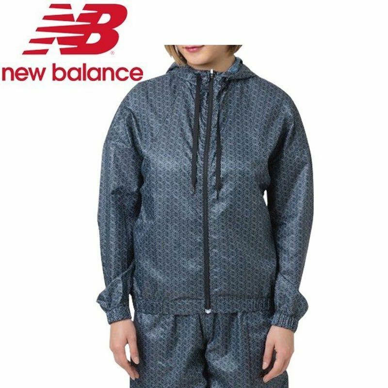 格安新品　ニューバランス　レディース　NEW BALANCE グラフィック ライト パッカブル ジャケット　JWJP 9004 BK Ｌサイズ