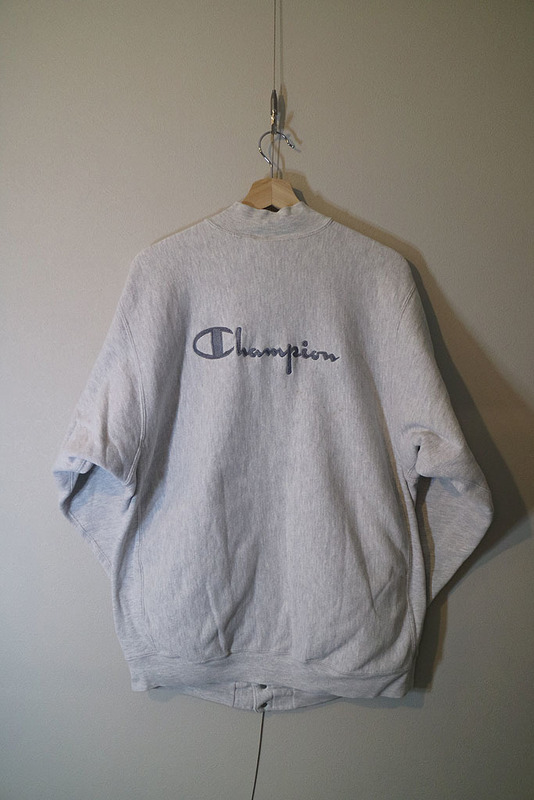 90's Champion REVERSE WEAVE SNAP CARDIGAN チャンピオン/リバースウィーブ/スナップカーディガン/刺繍タグ/USA製/グレー/XL