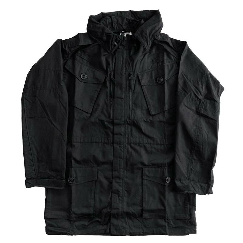 【Vintage】イギリス軍 フィールドジャケット BRITISH ARMY SAS 黒 ブラック リップストップ 190 / 112 cotton