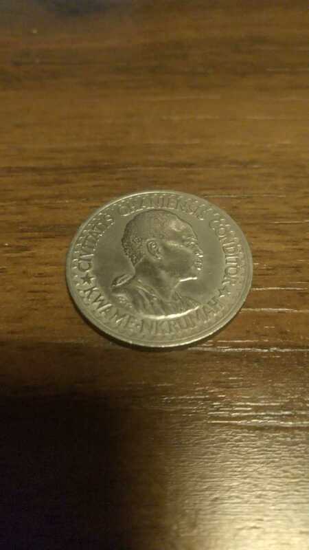 ガーナ50ペスワ1965年硬貨