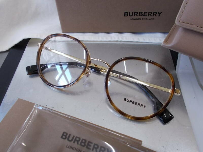 バーバリー BURBERRY お洒落な ボストン コンビ 眼鏡フレーム B1358D-1322 お洒落 リカルド ティッシ